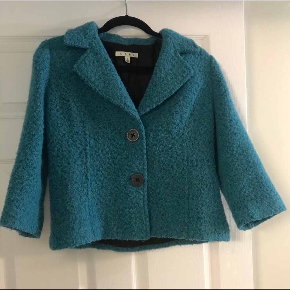 CAbi Wool Blazer Size 8